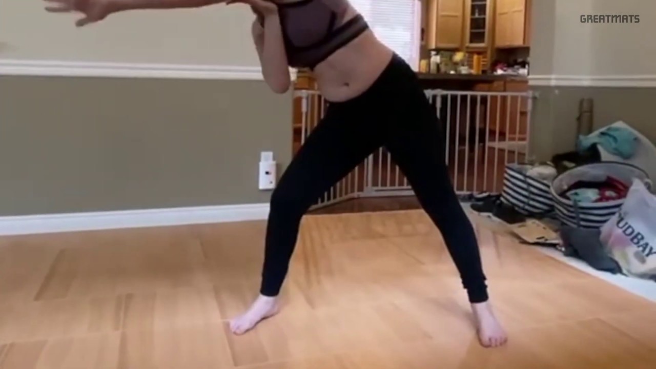 EZ Portable Dance Floor Tile for Home Practice over Carpet - Brooke Tedesco