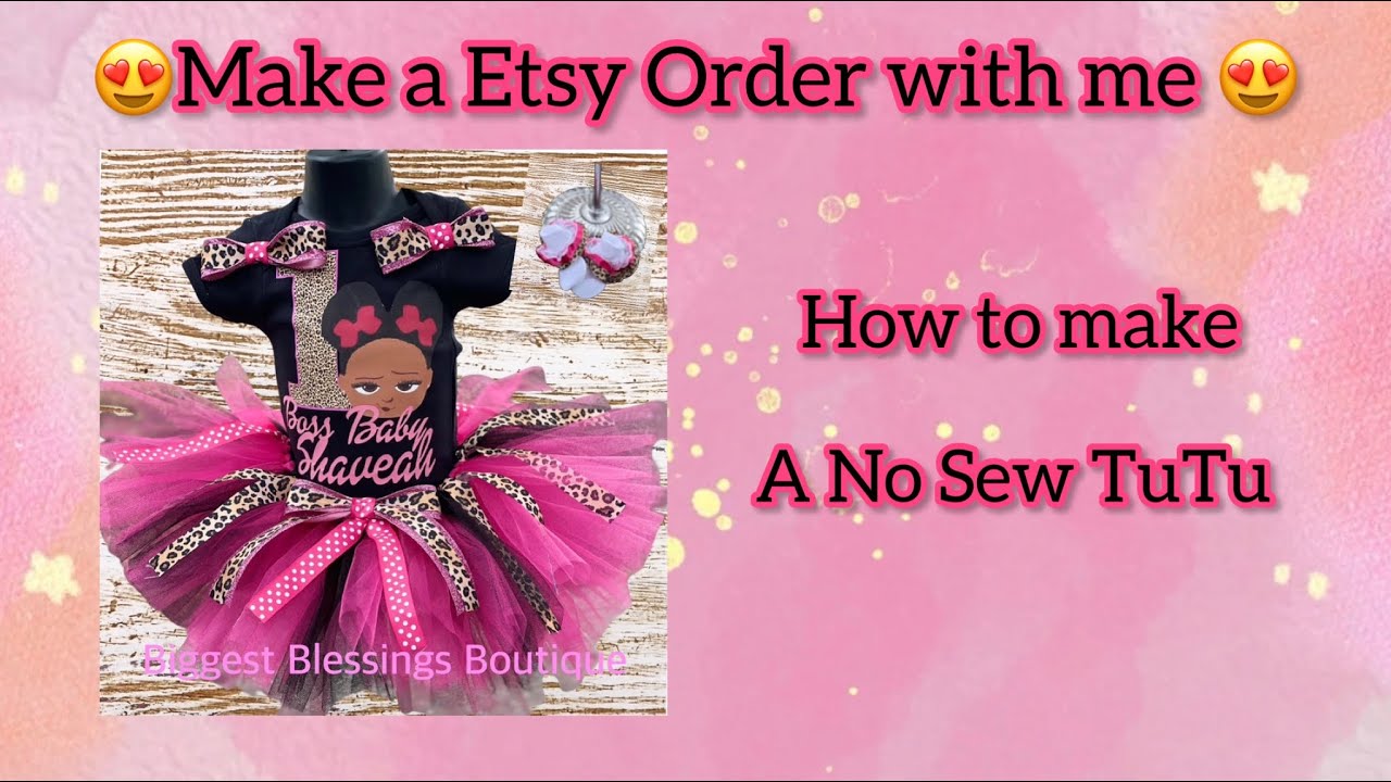 How to make a No Sew fluffy TuTu skirt