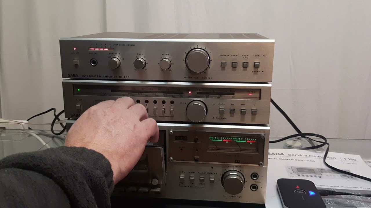 SABA CD300+ SABA CT300 + SABA CI300 + Bluetooth Receiver Test für Ebay 