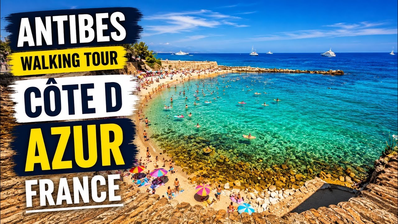 Antibes Walking Tour - France - 2023 | 4K UHD 10Bits