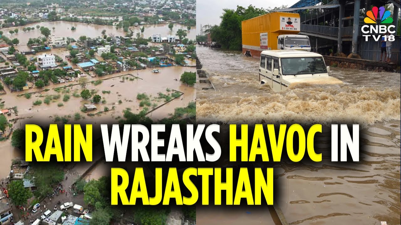 Rajasthan Floods: Heavy Rains Submerge Kota, Ajmer & Pushkar | Rajasthan Weather | N18V