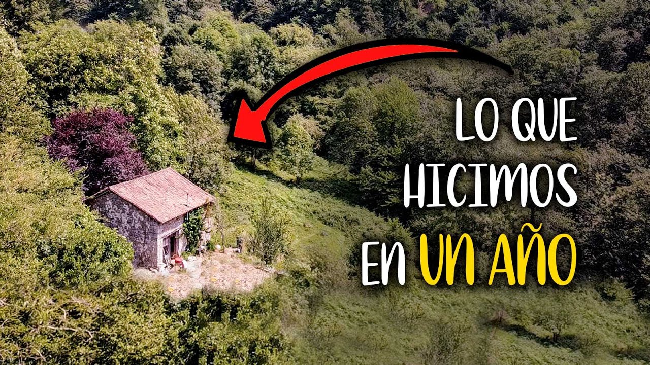 CABAÑA de Piedra ABANDONADA (150 Años) ➡️ AÑO Completo desde Cero