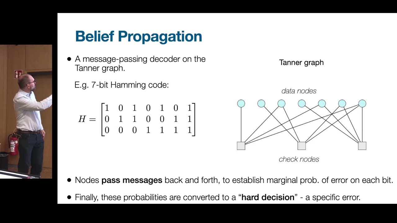 The AutDEC decoder - Improved Belief Propagation by ensembling and code symmetry - Dan Browne (UCL)