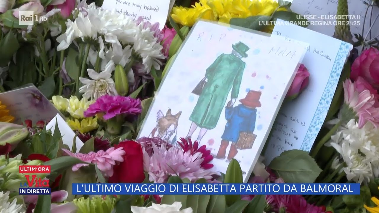 L'ultimo viaggio di Elisabetta partito da Balmoral - La Vita in diretta 12/09/2022
