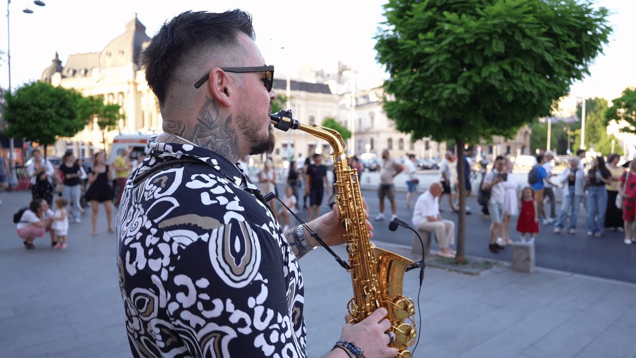 Michael SAX - Dance Monkey LIVE in BUCHAREST📍CALEA VICTORIEI - STREET SAX PERFORMANCE