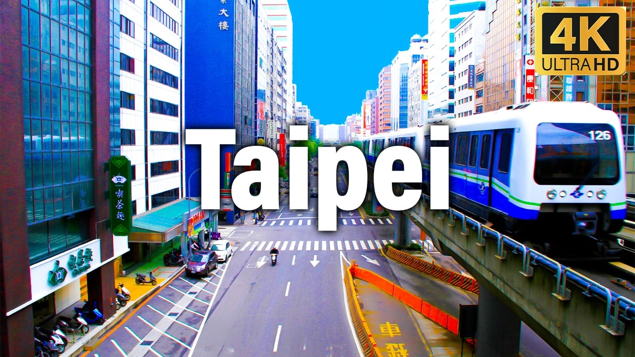 Explore Taipei in 4K: Immersive Walking Tour with Natural Sounds | Taiwan Travel Guide