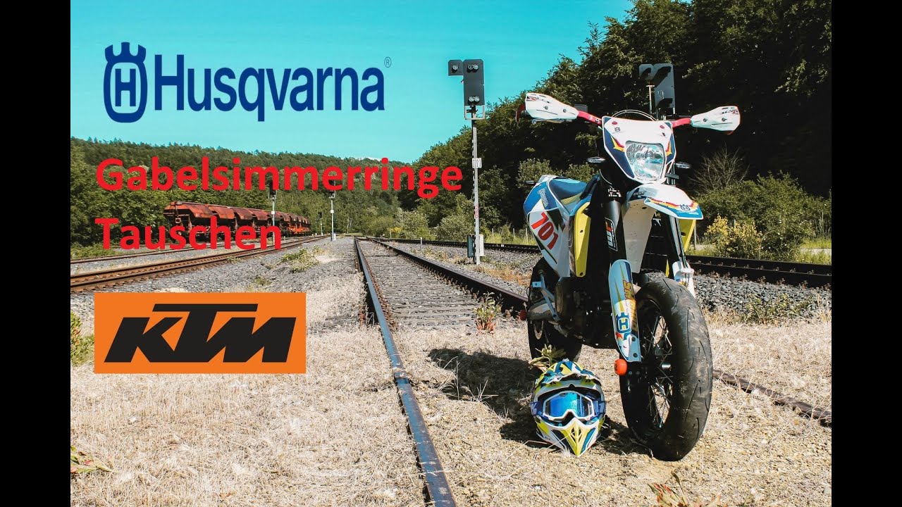 HUSQVANA 701 / KTM 690 SMC R Gabelsimmerringe tausch