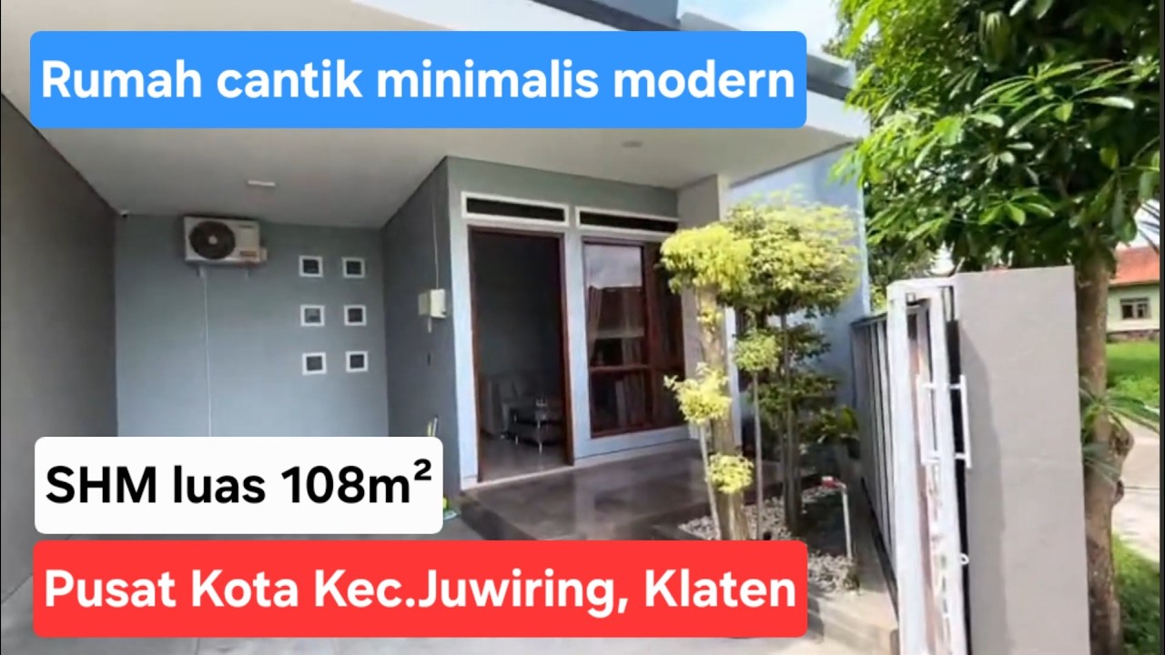 Rumah Cantik, Minimalis Modern, Siap Huni Full Furnish.Hrg 500jt.Lok Pusat Kota Kec.Juwiring, Klaten