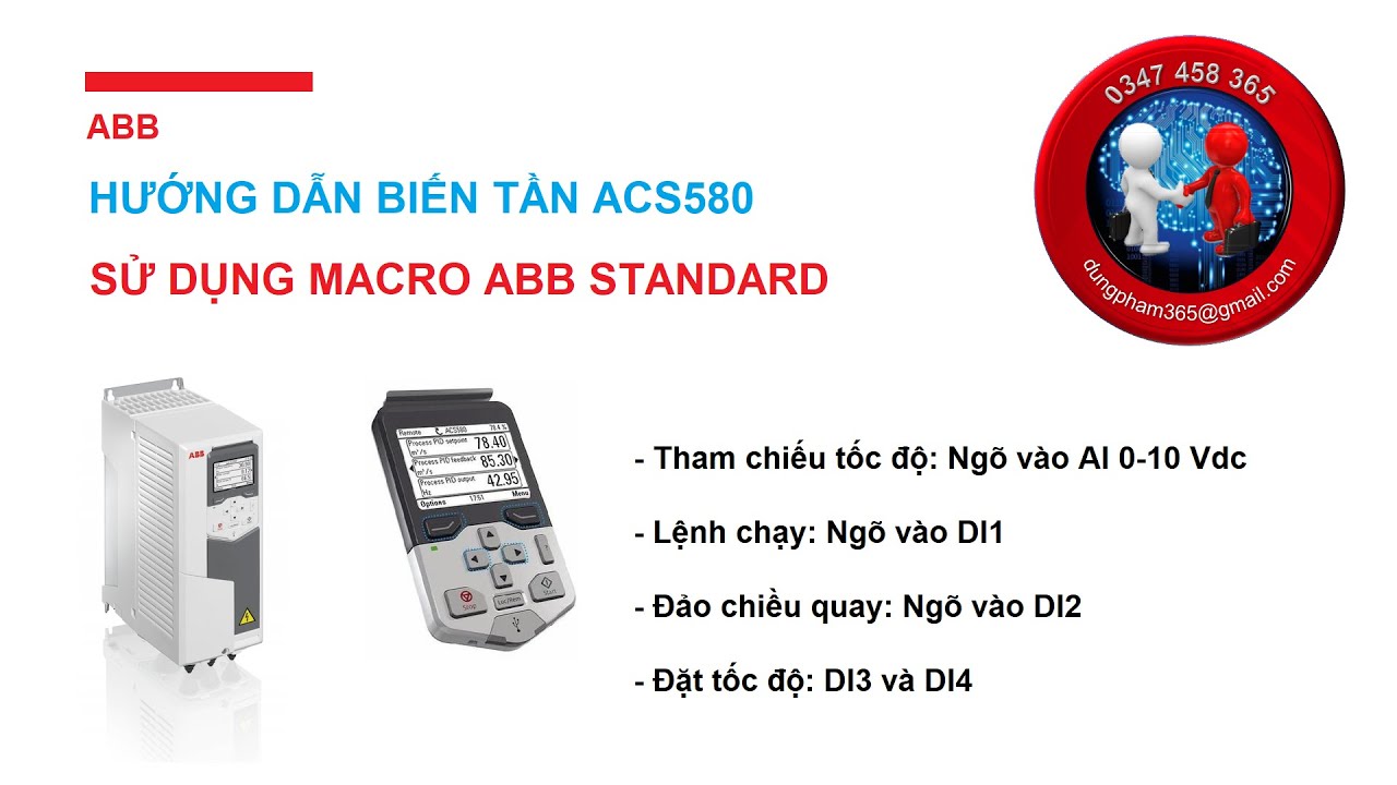 Hướng dẫn cài đặt biến tần ACS580