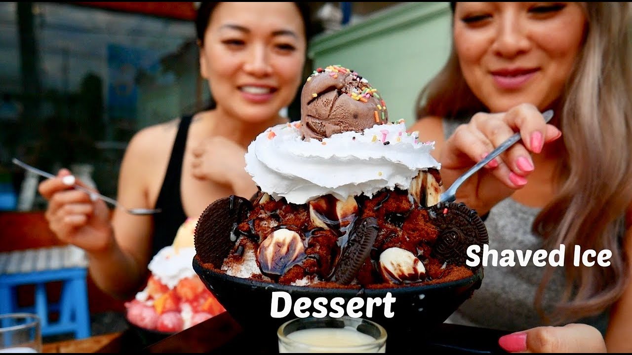 Dessert Shaved Ice | Ice Cream | Mukbang | N.E Lets Eat