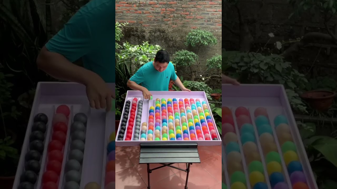 Puzzle sorting ball game challenging