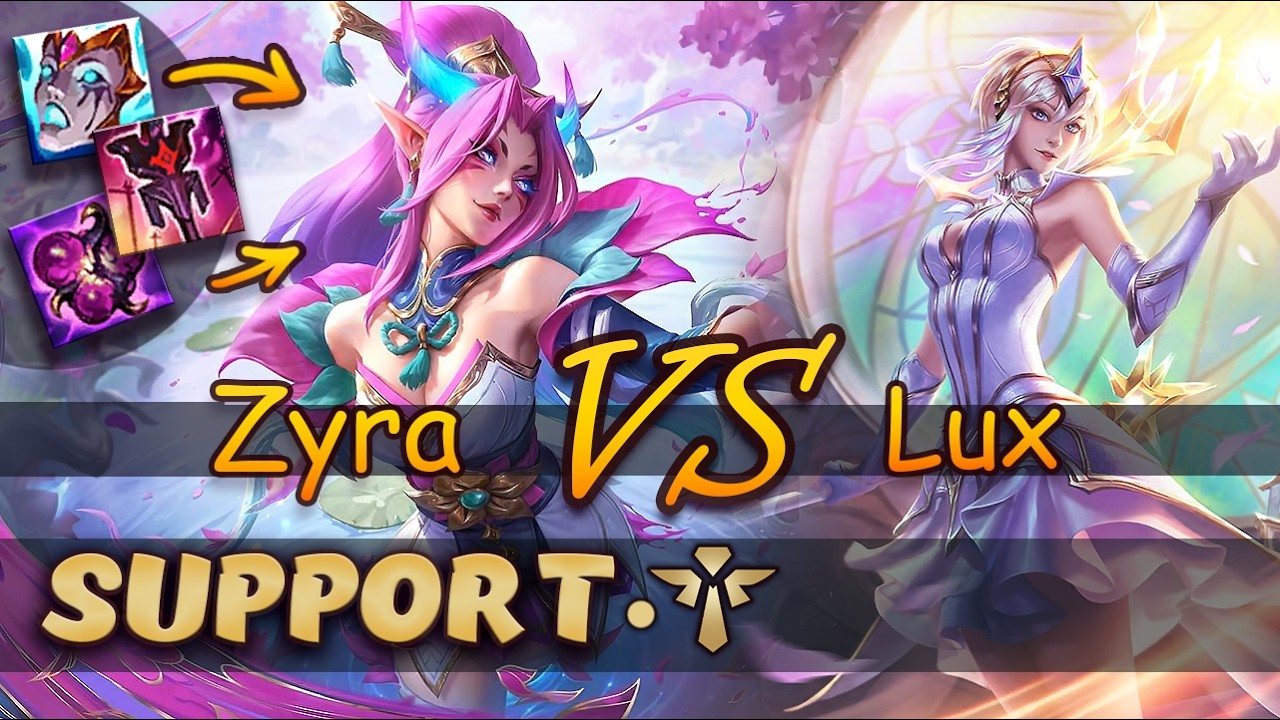 Zyra & Jhin vs Lux & Caitlyn | Support | Full game | League of Legends - patch 26.05
