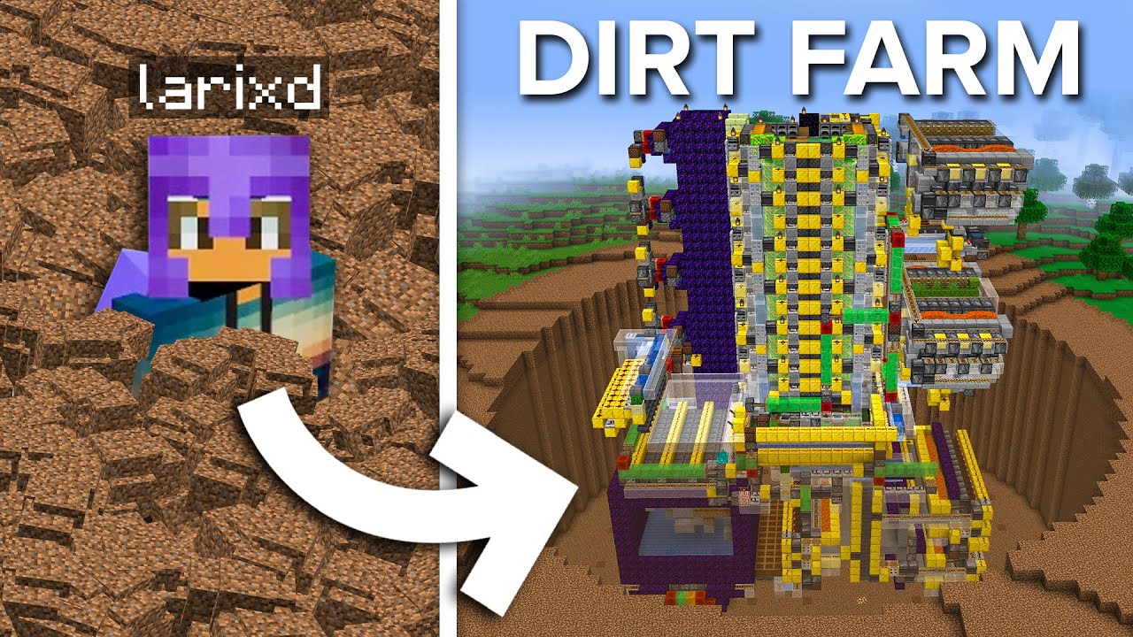 We Built a Truly Infinite Dirt Farm in Minecraft