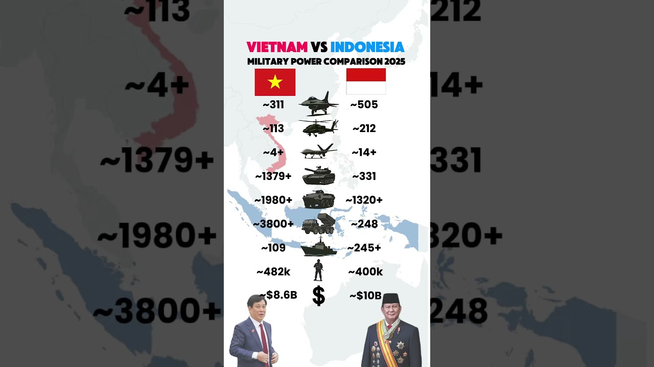 🇻🇳 Vietnam vs 🇮🇩 Indonesia &ndash; Military Power Comparison