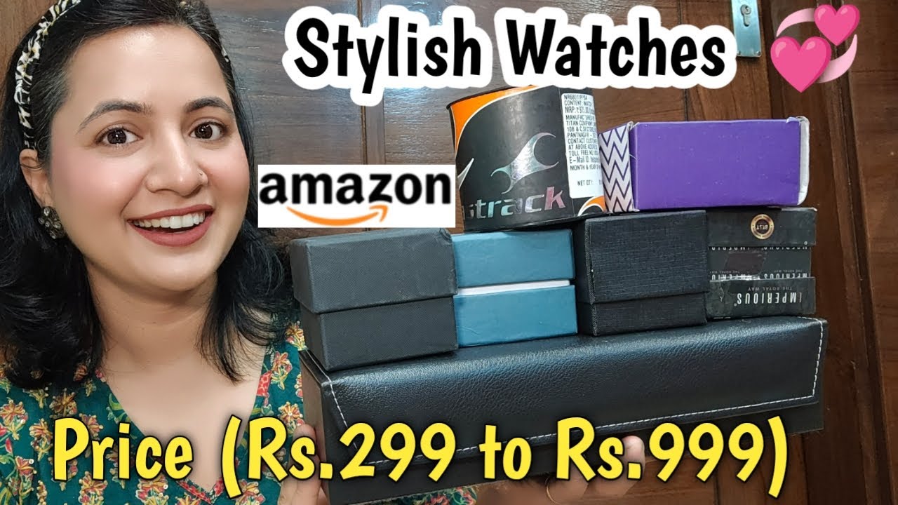 Under 999 Amazon Watches Haul 💕 | Wrist Watches,Finger Watch,Watch Holder  Haul | Neema's Corner