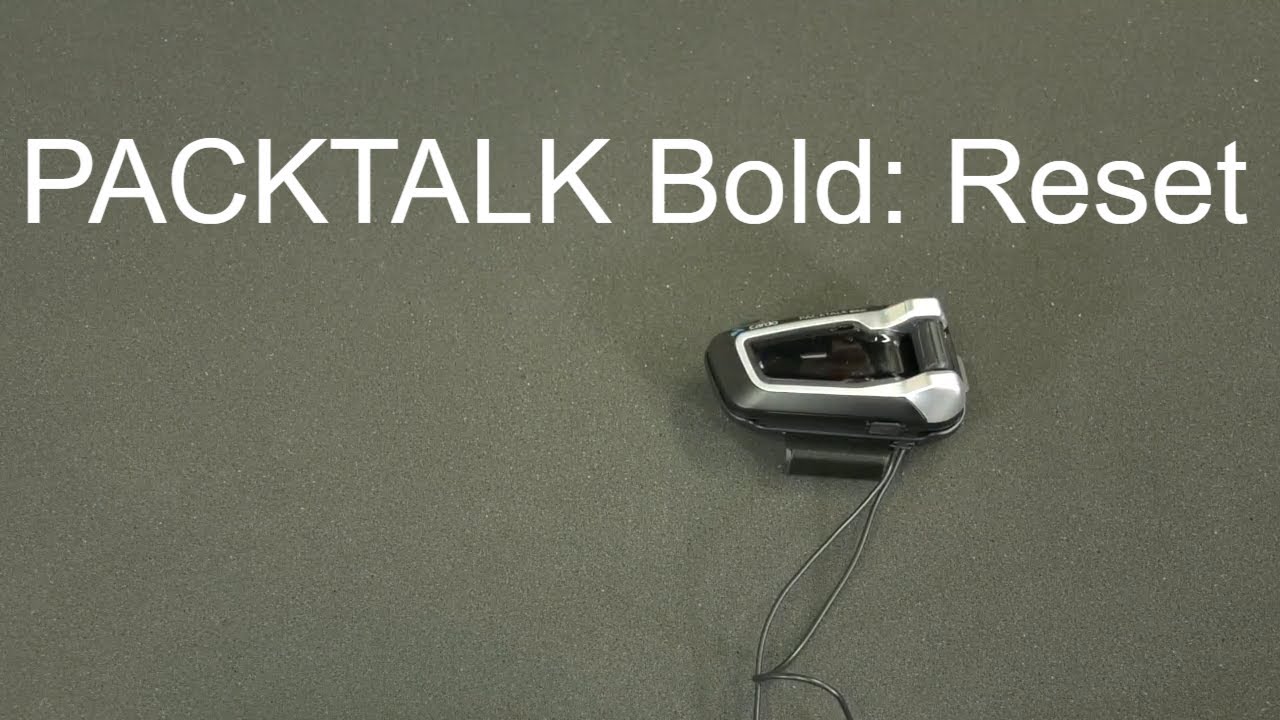 PACKTALK Bold: Reset