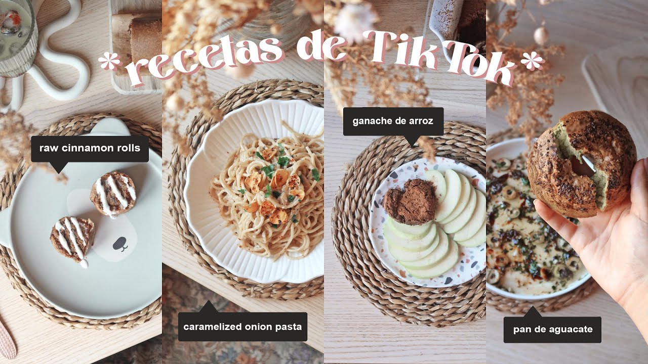 QUÉ COMO EN UN DIA (recetas de TikTok)👩‍🍳 l rollos de canela sin horno,pan de aguacate...