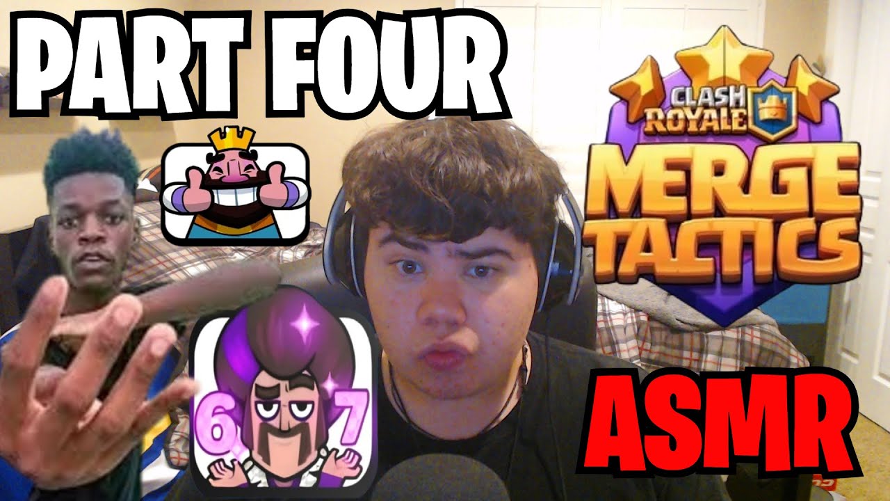ASMR Clash Royale Merge Tactics, часть 4! 🎮 | Шепот + щелчки мыши и шепот для сна!