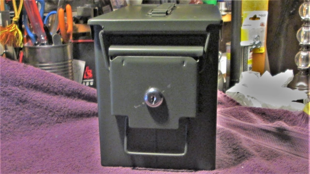 Install Tool Box Type Lock on a 50 Cal. Ammo Can