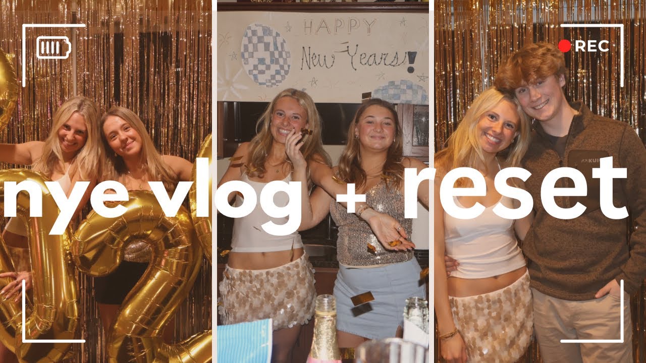 new years reset | grwm + party + closet cleanout
