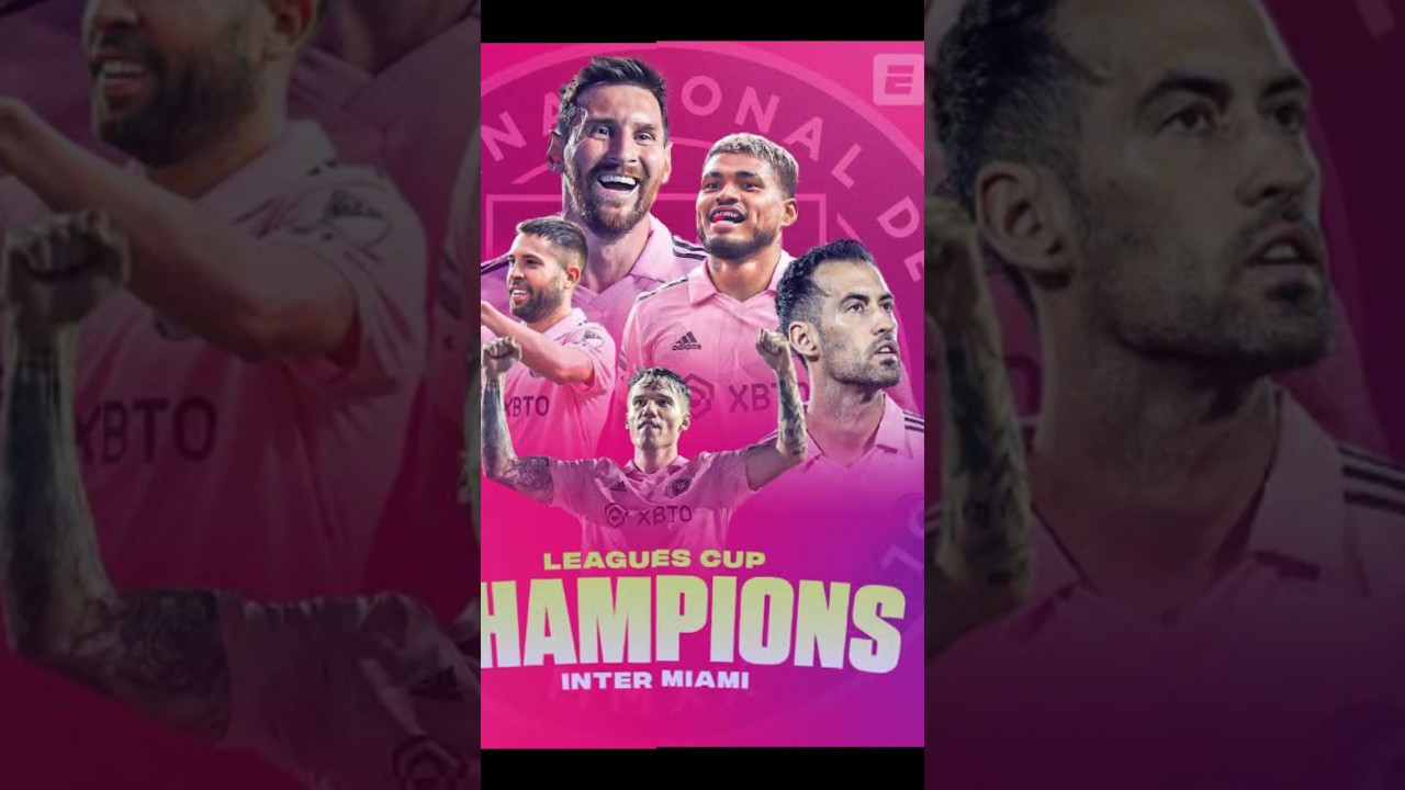 After Messi went to Inter Miami, Inter Miami became Champions #shorts #youtubeshorts #messi