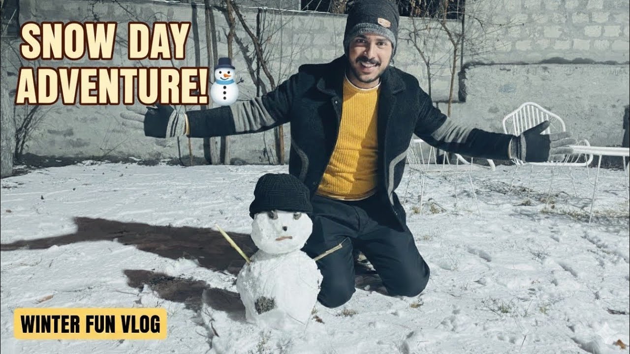 Aj bnaya Snowman! ⛄ | Winter Fun Adventure Vlog!