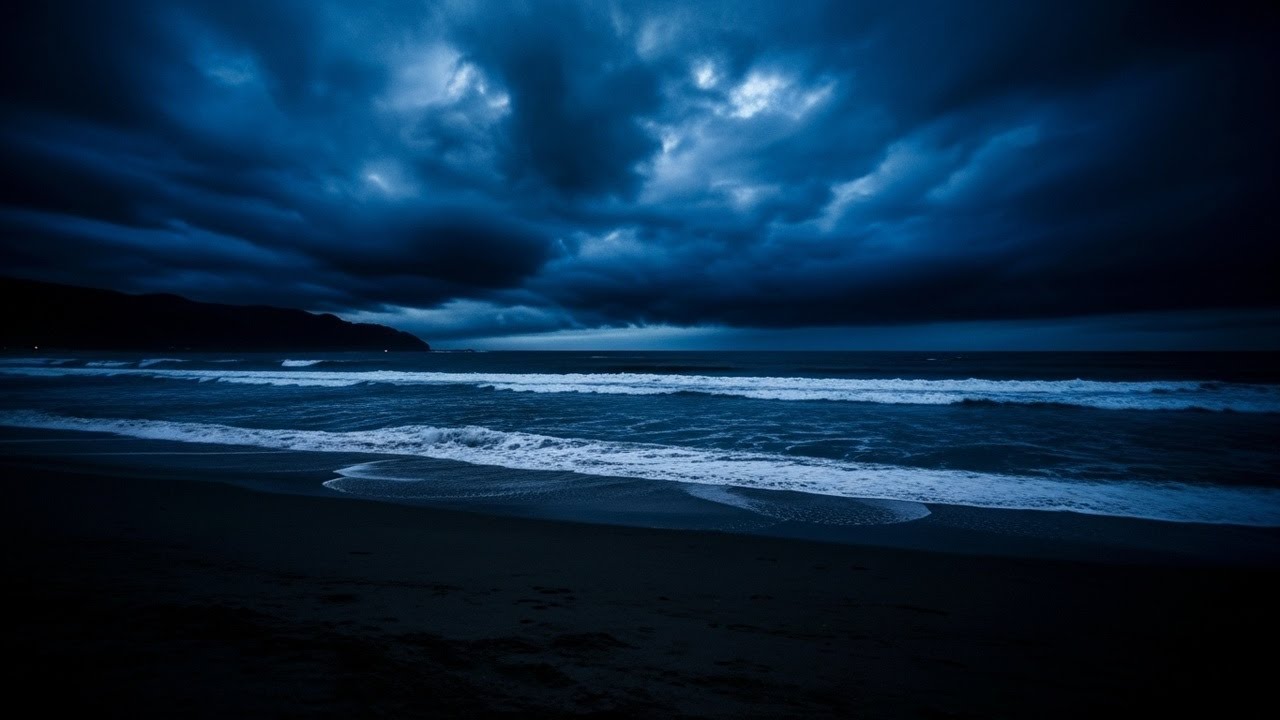 Fall Asleep Naturally with Gentle Ocean Waves | Full Rest in 8 Hours | Dark Screen