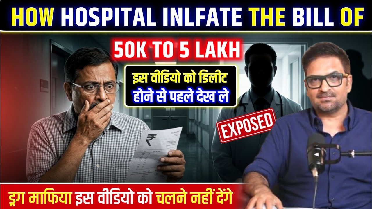 हॉस्पिटल 50 हजार के बिल को 5 लाख में कैसे बदल देते है? बड़ा खुलासा!वीडियो डिलीट होने से पहले देख ले 