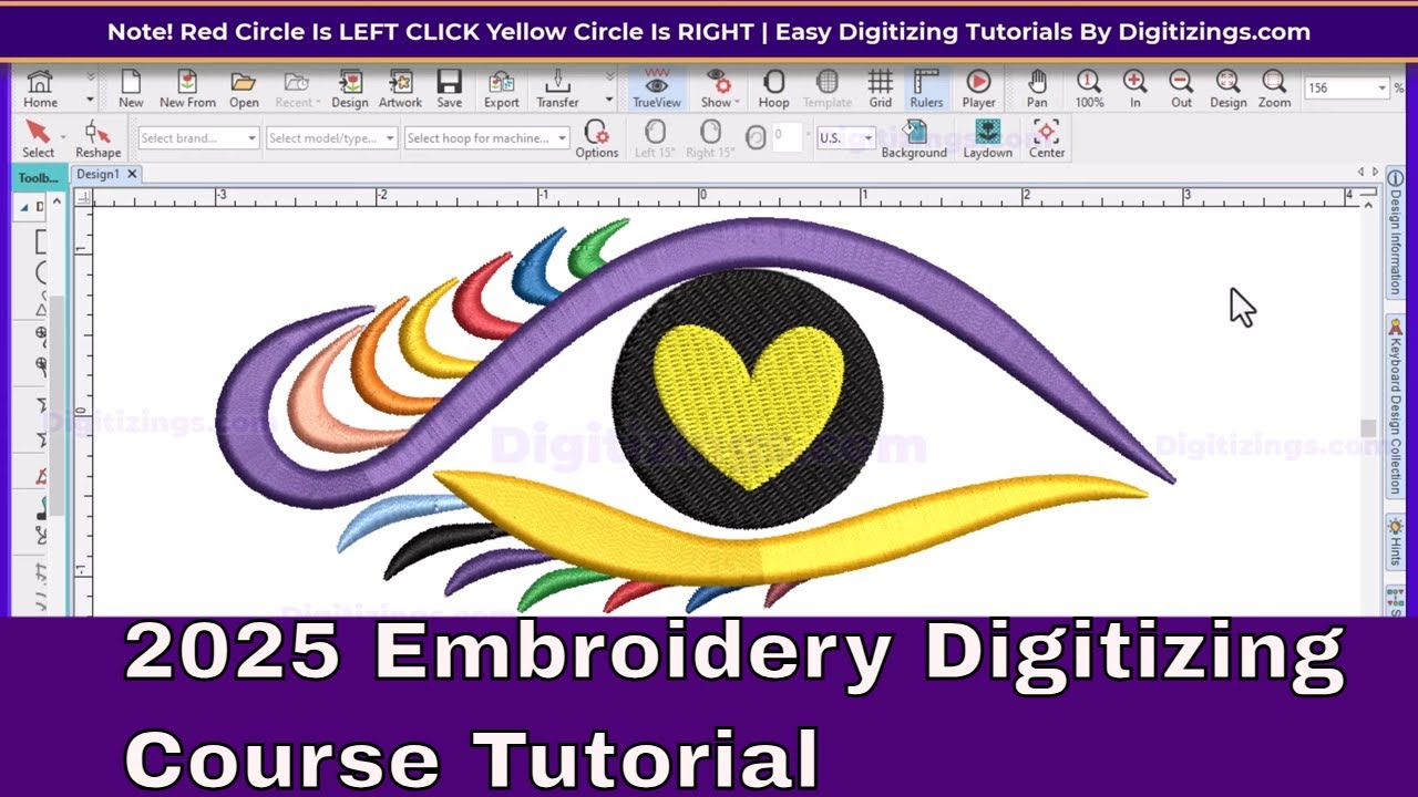 Easy Embroidery Digitizing for Beginners Episode 12 | Embroidery Digitizing Course 2025 #digitizing
