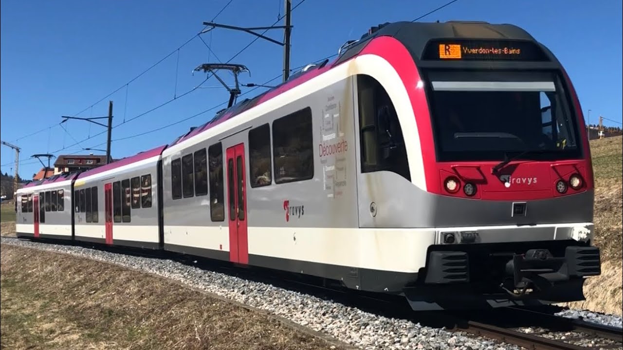 [FR/DE] Trafic ferroviaire/Bahnverkehr TRAVYS (YSC-Yverdon Ste-Croix) - Transports Publics Suisses