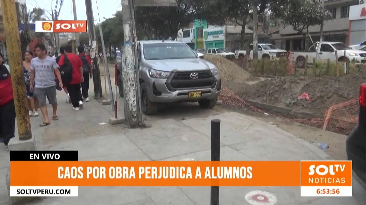 Trujillo: Obra de alcantarillado pone en riesgo a escolares
