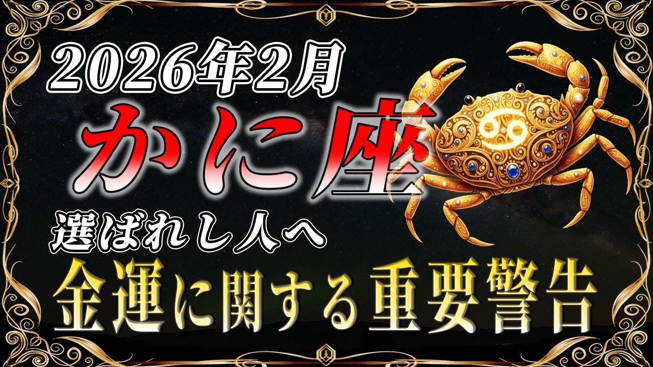 【蟹座♋️金運】突然の転機です✨停滞が終わり流れが変わります【12星座】