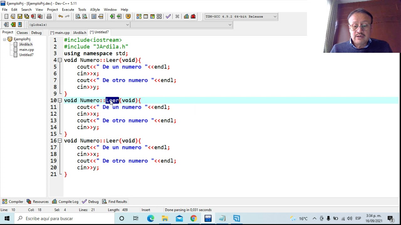 Creación de proyectos en Dev C++