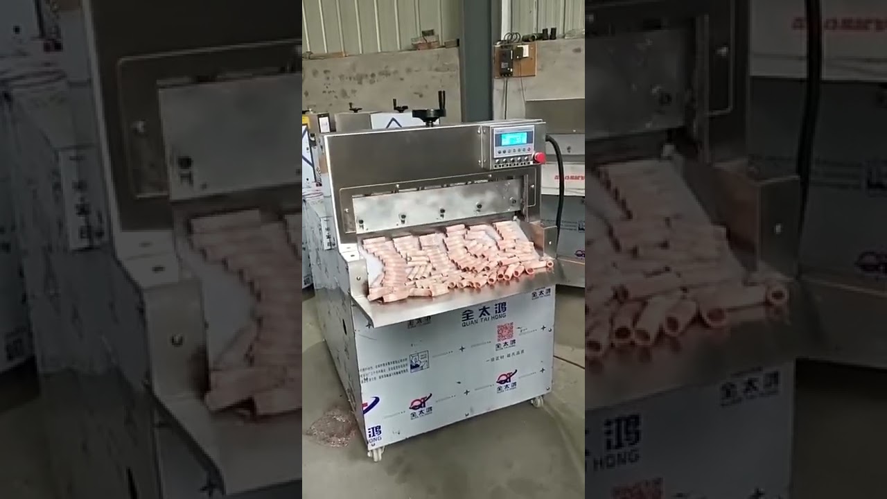 Frozen meat slicing machine Mutton Rolls Meat Slicer