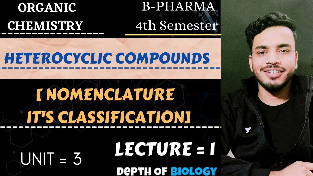 heterocyclic compounds nomenclature and classification || heterocyclic compounds unit 3 