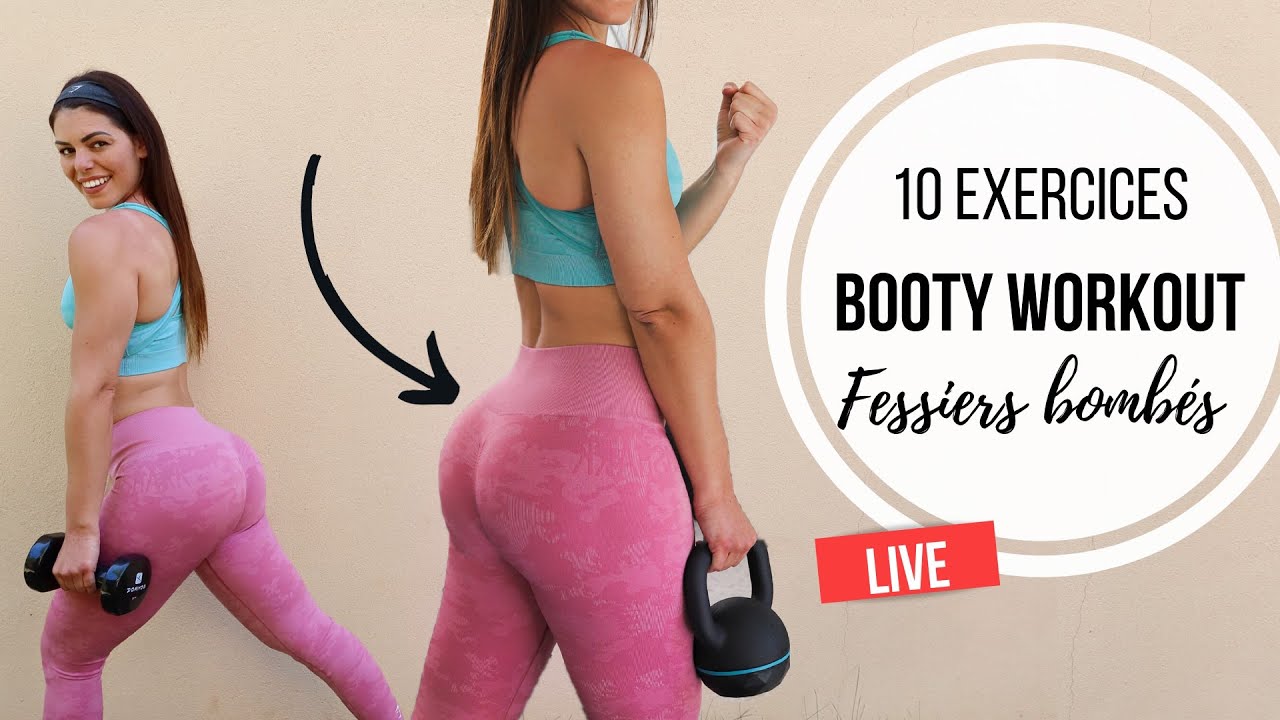 BRUTAL BOOTY WORKOUT 🍑🔥 Fessiers bombés en 45 min à la maison