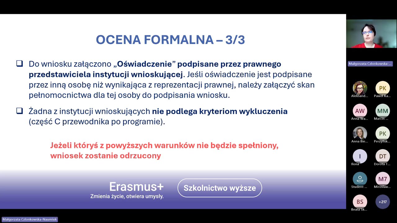 Spotkanie informacyjne|Partnerstwa współpracy dla szkolnictwa wyższego  Erasmus+, wnioskowanie 2026