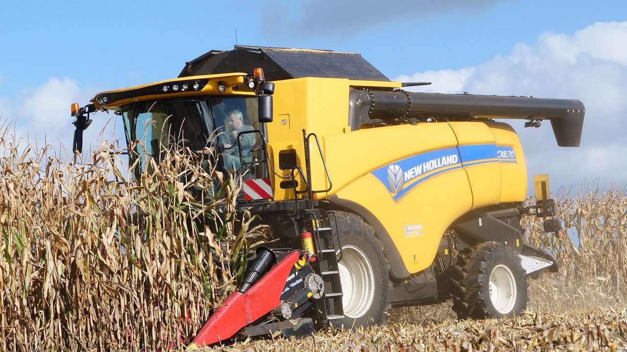 TEAM NEW-HOLLAND à la récolte de maïs grain | ETA Le Calvez