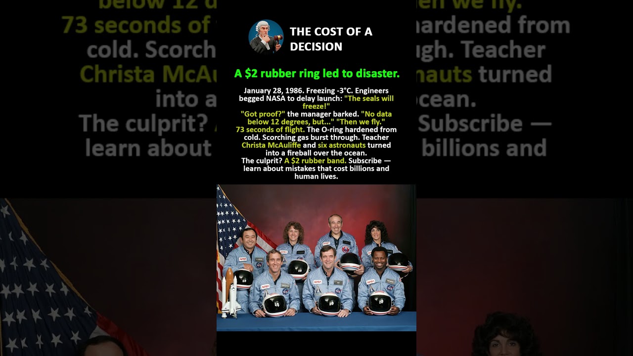 NASA Ignored the Warning. 73 Seconds Later, 7 Were Dead #history #facts
