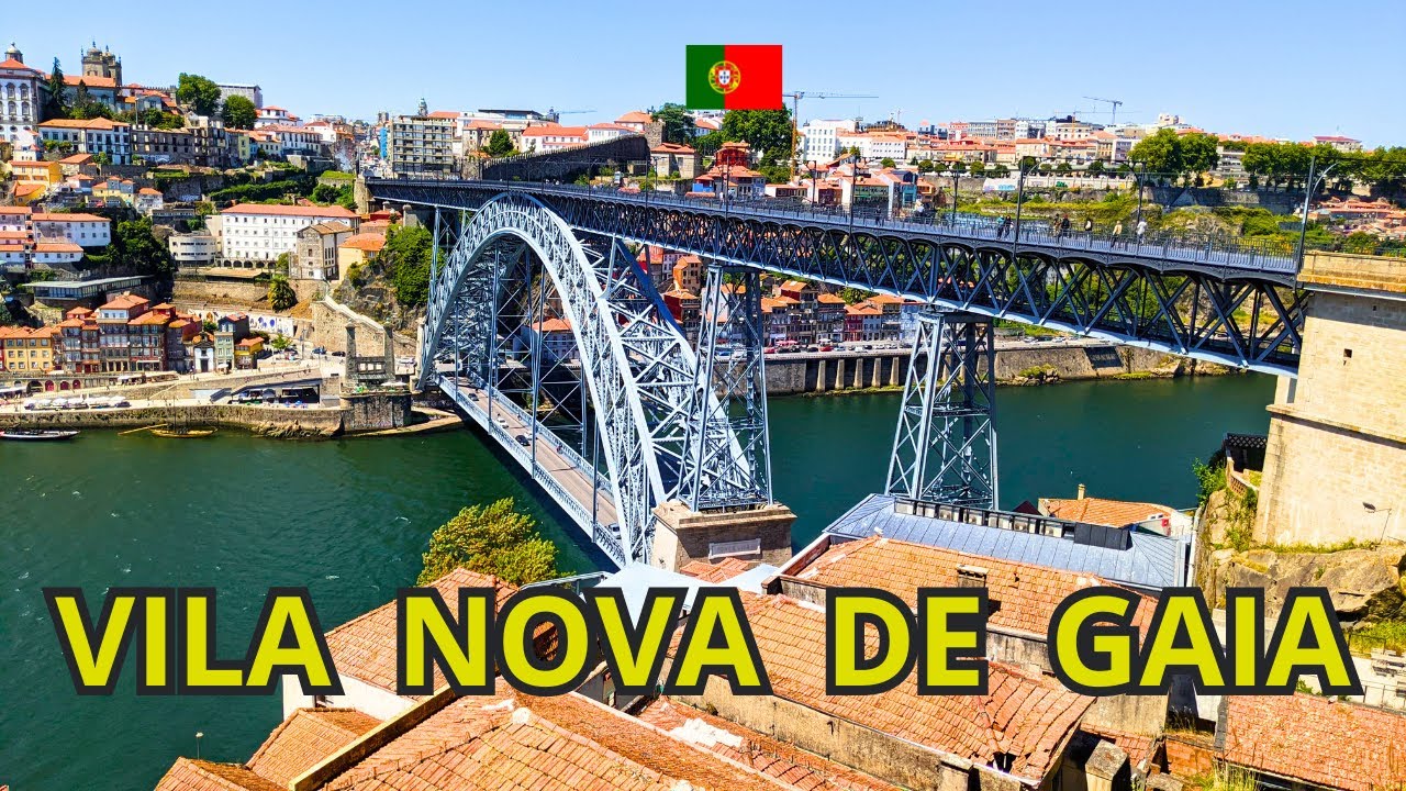Do Porto para Vila Nova de Gaia em Portugal
