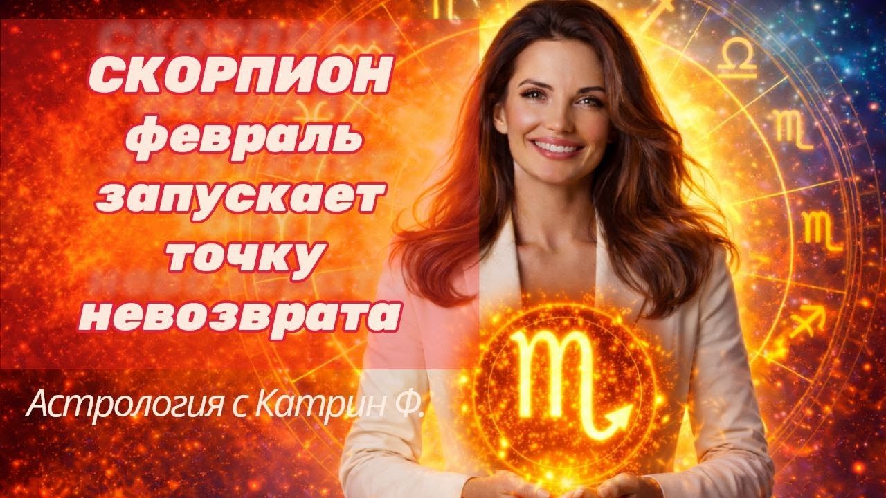 ♏СКОРПИОН ФЕВРАЛЬ ЗАПУСКАЕТ 🔴ТОЧКУ НЕВОЗВРАТА ⭐ГОРОСКОП НА ФЕВРАЛЬ 2026🪐АСРОЛОГИЯ С КАТРИН Ф💖