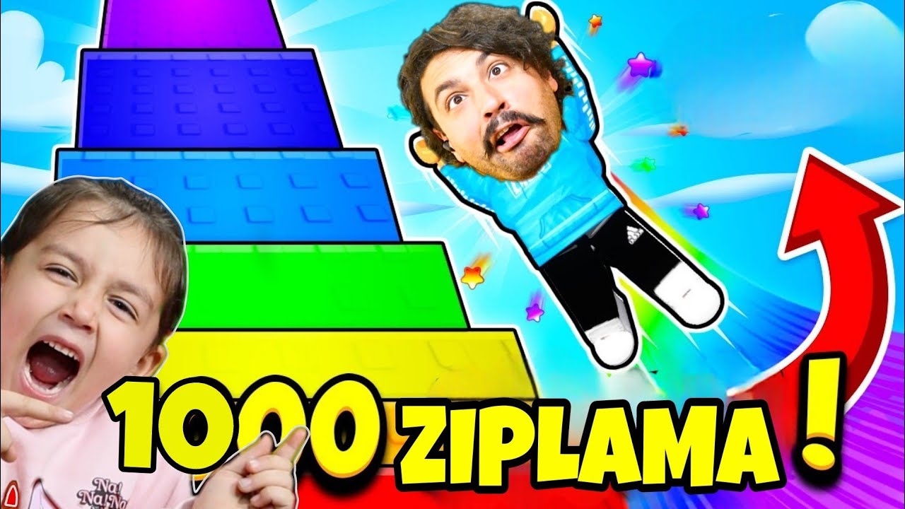 ROBLOX AMA HER SANİYE +1 DAHA YUKARI ZIPLA VE KULEYE ÇIK! 😲 Roblox Jump Power