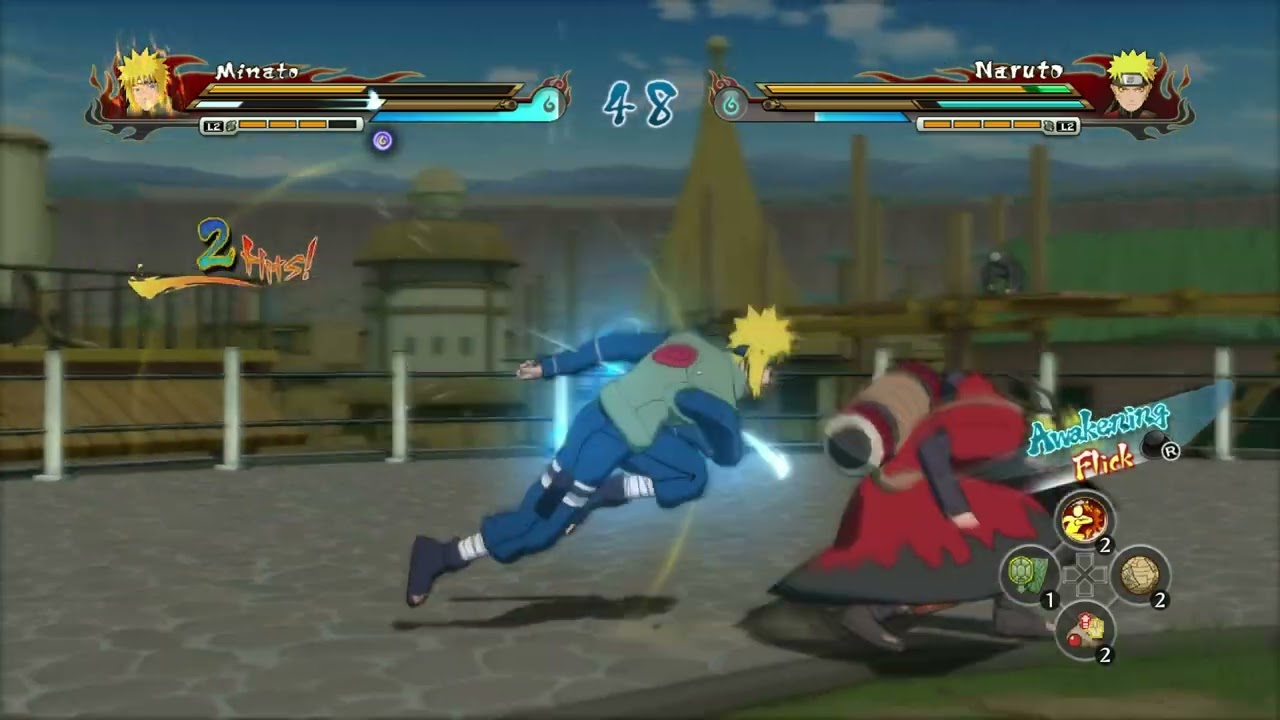 Minato vs Naruto (Sage) - Naruto Shippuden Ultimate Ninja Storm Revolution