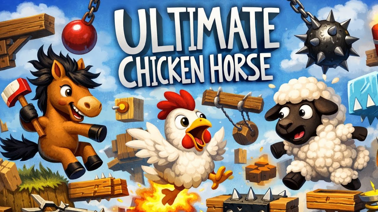 Ultimate Chicken Horse - Hayvanlarla Partilemece w/Kwein,Sensei,Haxellaw