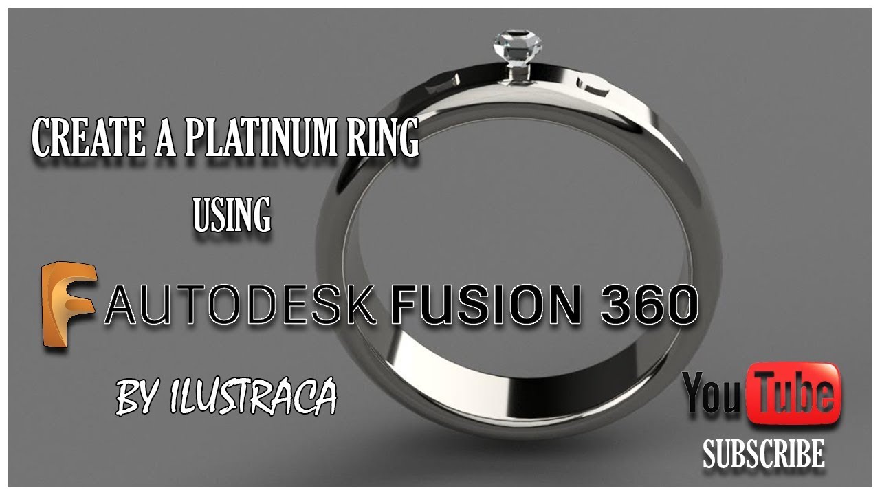 Fusion 360 Tutorial for Absolute Beginners - Create a platinum ring
