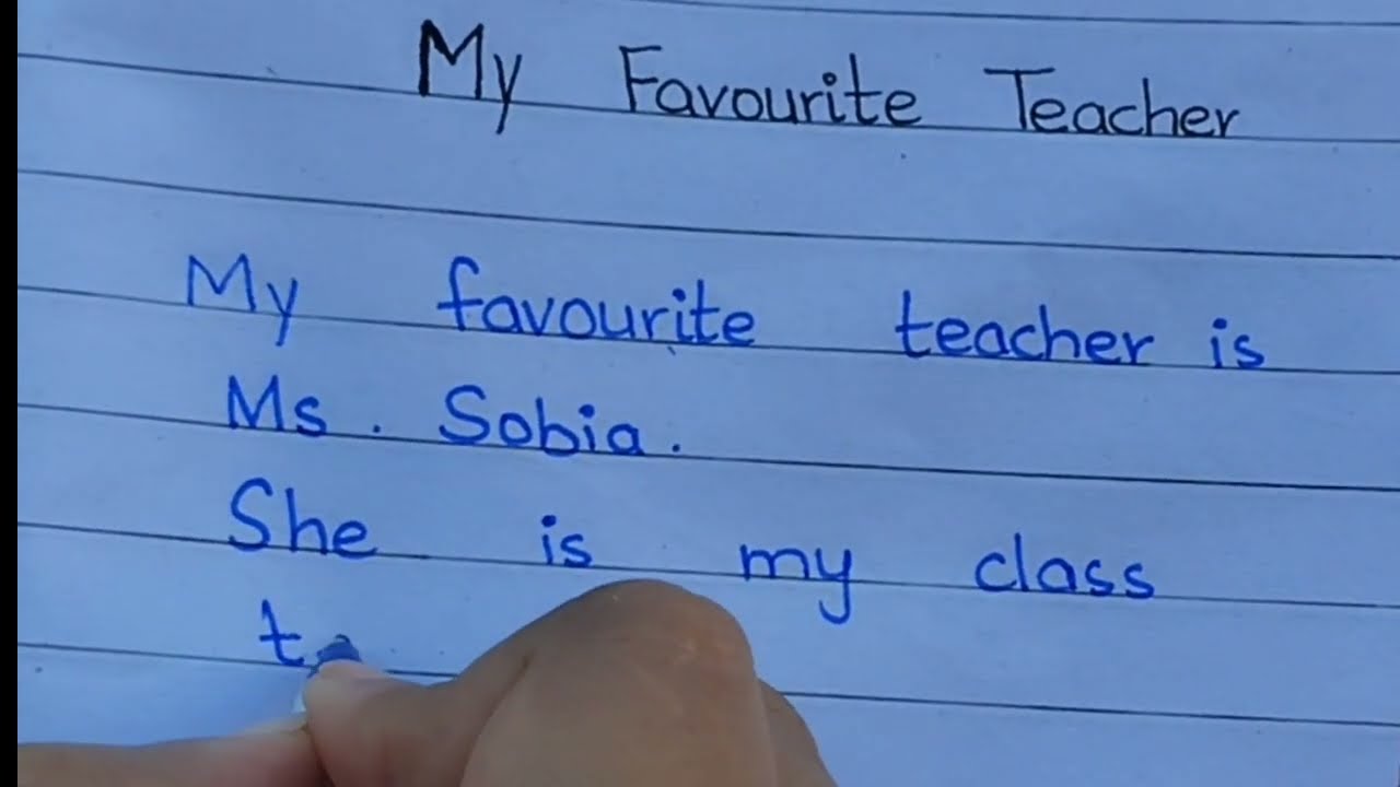 My favourite teacher essay in English| English essay on my favourite teacher| My favourite teacher 