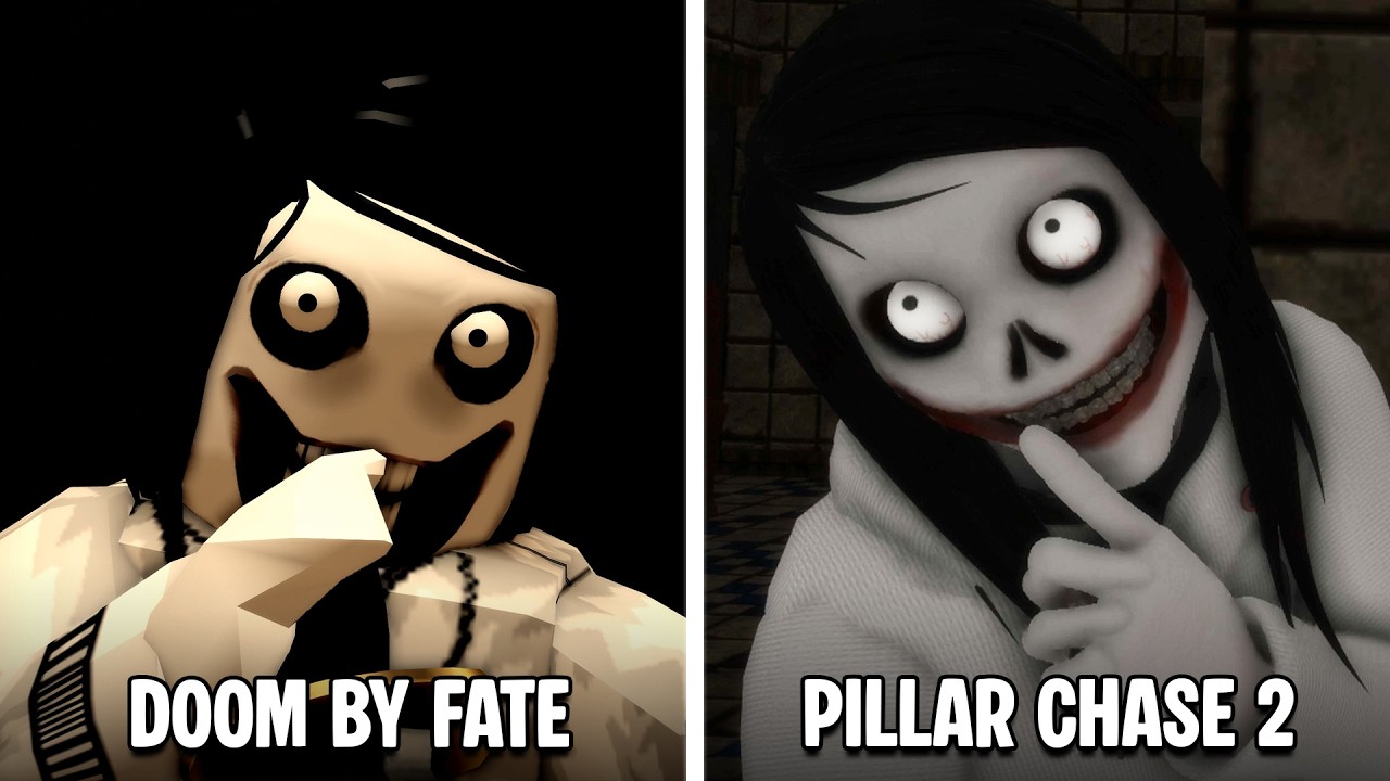 Pillar Chase 2 против Doom от Fate: Jeff The Killer Gameplay
