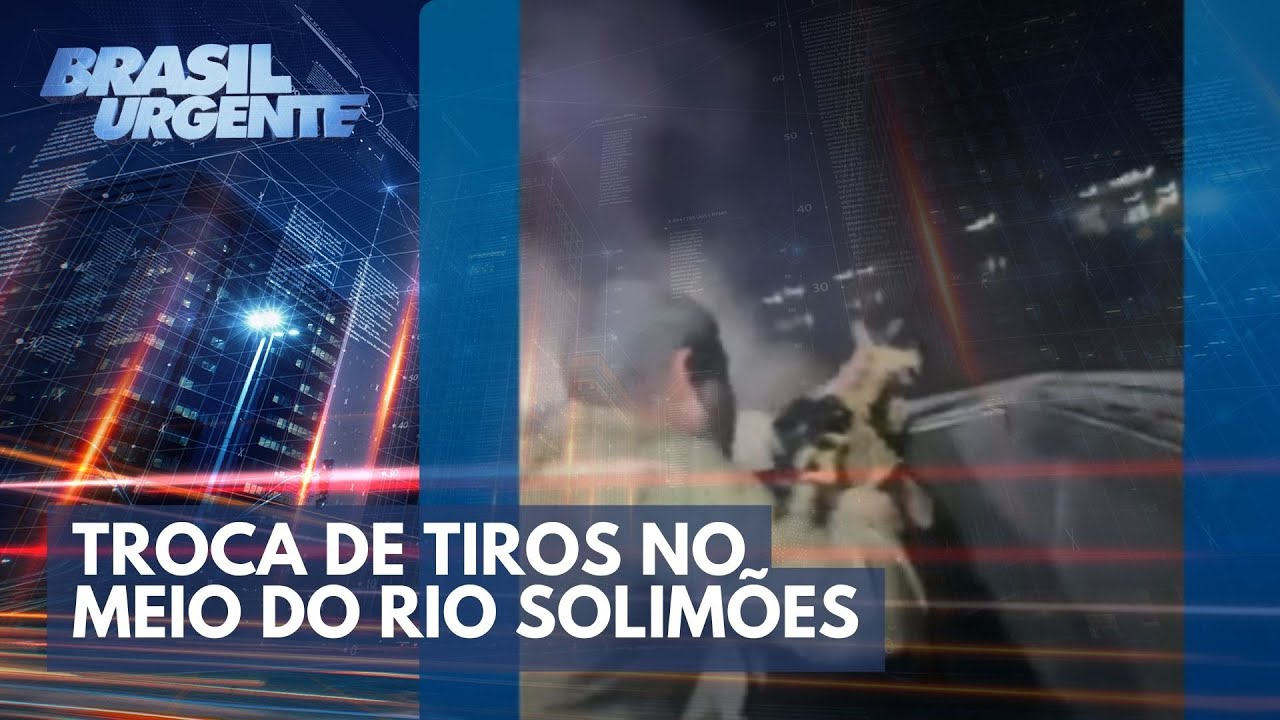 Troca de tiros no meio do Rio Solimões | Brasil Urgente