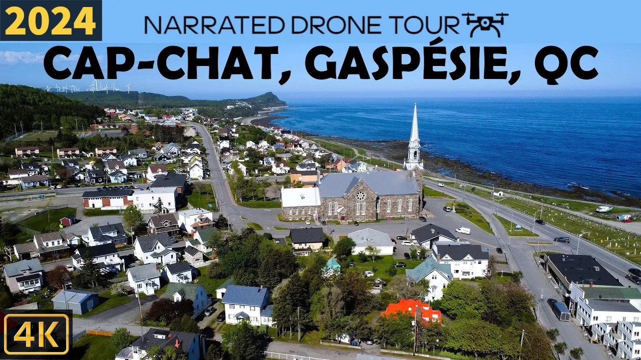 ⚜️ Stunning Aerial Views of Cap-Chat, Gaspésie, Québec 🇨🇦 | DJI Mini 2 in 4K! 🛩️