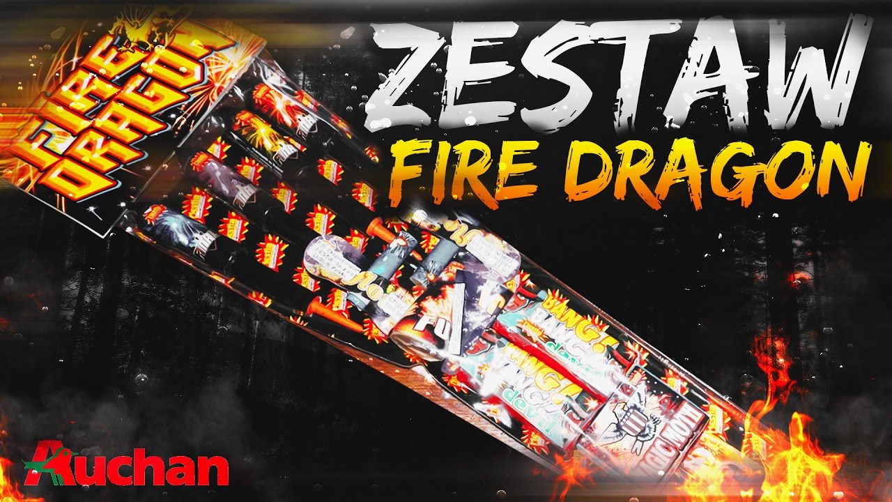 Zestaw Sylwestrowy FIRE DRAGON z Auchan 2016 Hestia